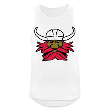 wickinger_3c - Männer Tank Top atmungsaktiv - Weiß - Vorne - Nick (188cm)