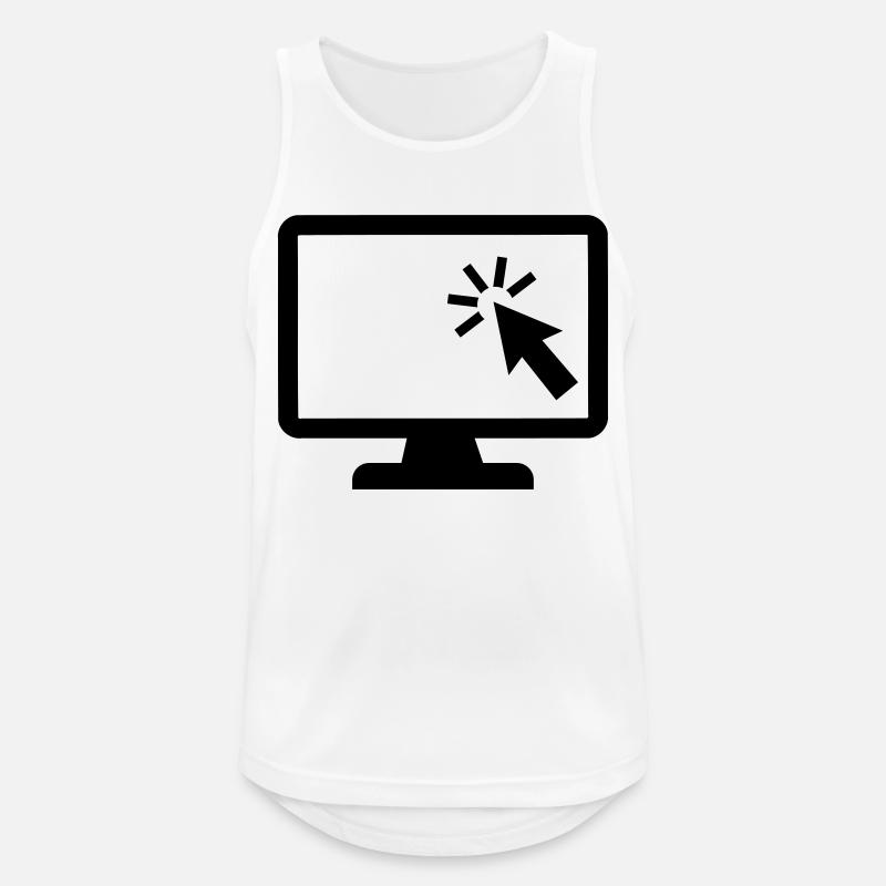 Computer - Men's Breathable Tank Top - white