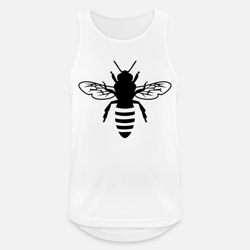 Bee - Men's Breathable Tank Top - white