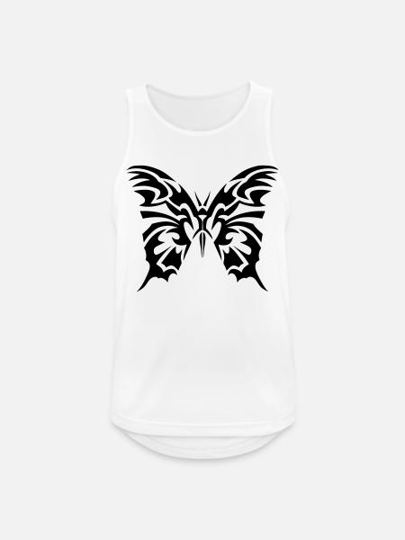 tribal butterfly - Men's Breathable Tank Top - white