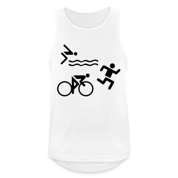 Triathlon - Débardeur respirant Homme - blanc - Devant - Nick (188cm)
