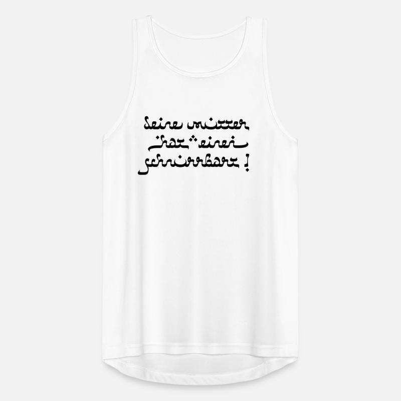 Deine mutter hat einen schnurrbart! Männer Tank Top atmungsaktiv