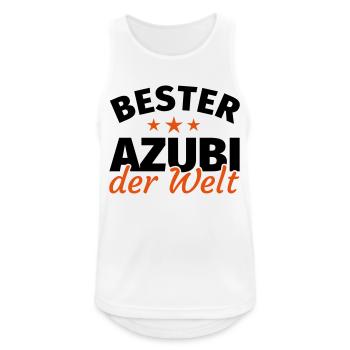 Azubi - Männer Tank Top atmungsaktiv - Weiß - Vorne - Nick (188cm)