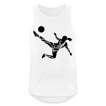 Soccer female - Débardeur respirant Homme - blanc - Devant - Nick (188cm)