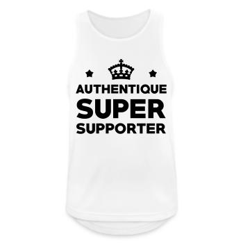 Supporter / Supportrice / Sport / Supporteur - Débardeur respirant Homme - blanc - Devant - Nick (188cm)