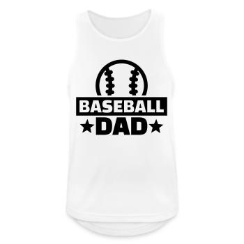 Baseball - Männer Tank Top atmungsaktiv - Weiß - Vorne - Nick (188cm)
