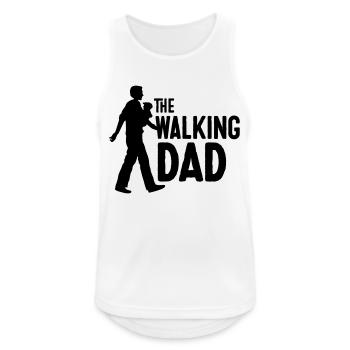 the walking dad wortwitz - Männer Tank Top atmungsaktiv - Weiß - Vorne - Nick (188cm)