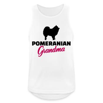 Spitz - Männer Tank Top atmungsaktiv - Weiß - Vorne - Nick (188cm)