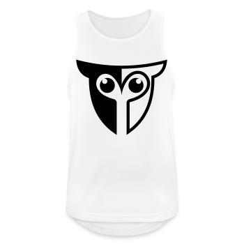 Hibou hibou - Débardeur respirant Homme - blanc - Devant - Nick (188cm)