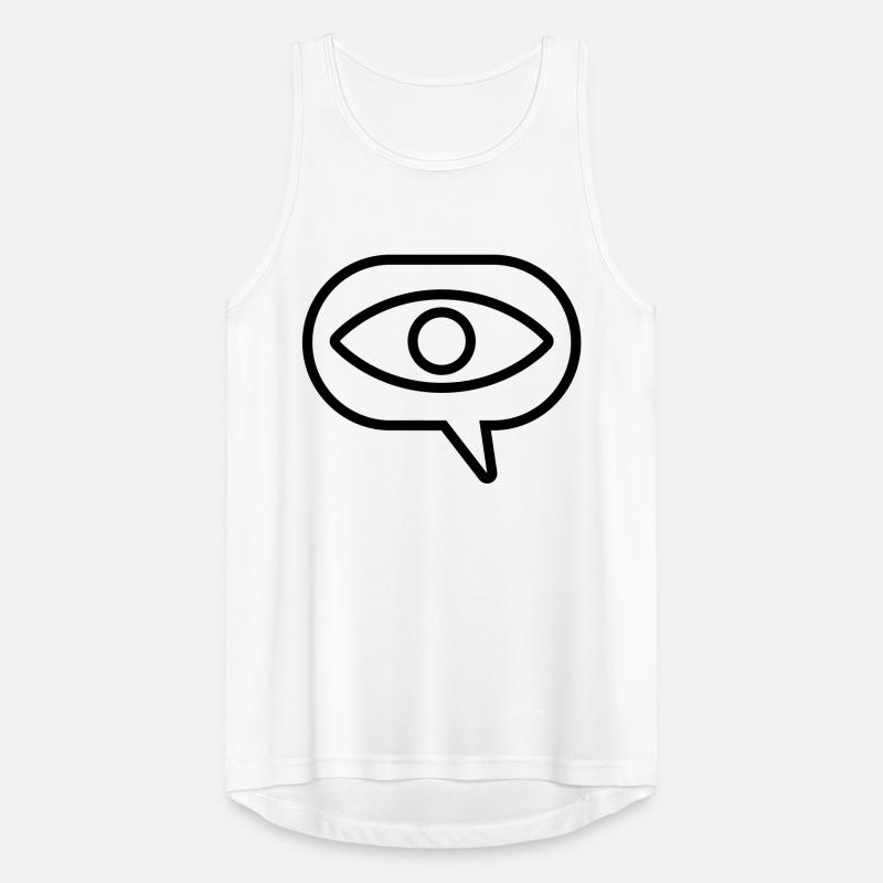 Visual Vision Eye Speech Bubble Men's Breathable Tank Top