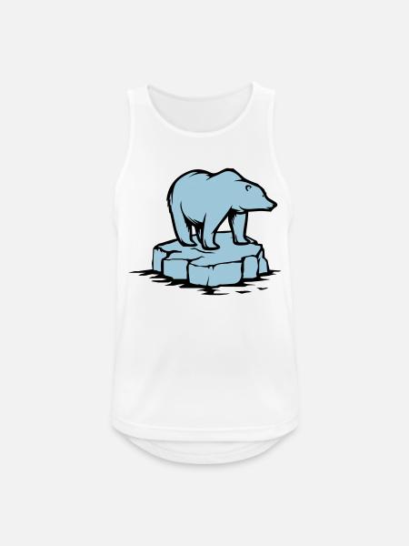 polar bear - Men's Breathable Tank Top - white