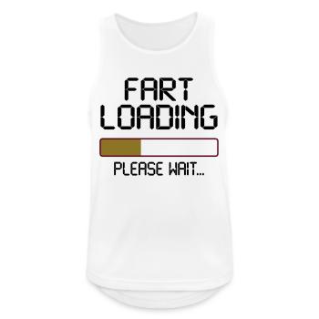 fart loading - Débardeur respirant Homme - blanc - Devant - Nick (188cm)