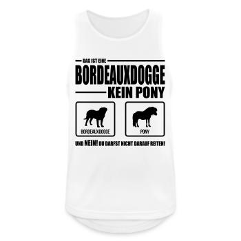 BORDEAUXDOG pas de poney Le chien de Wilsign dit chien - Débardeur respirant Homme - blanc - Devant - Nick (188cm)