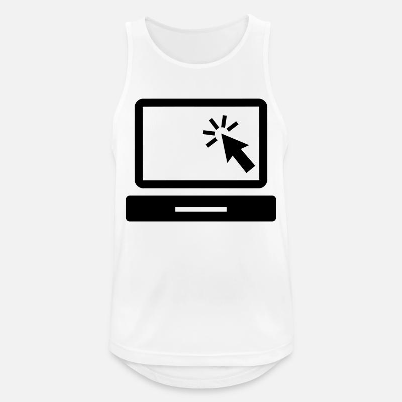 Computer - Men's Breathable Tank Top - white