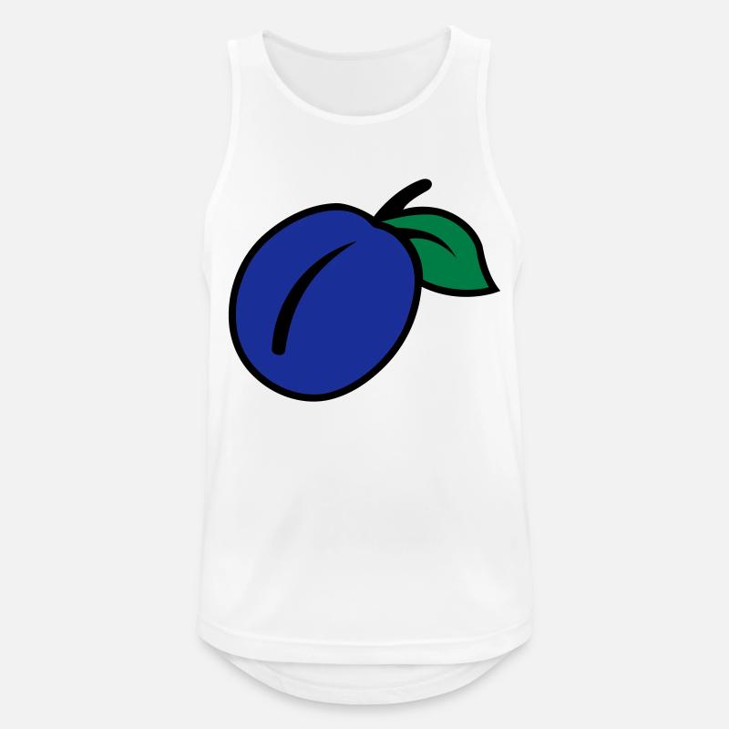 Blomme - Herre tanktop åndbar - hvid