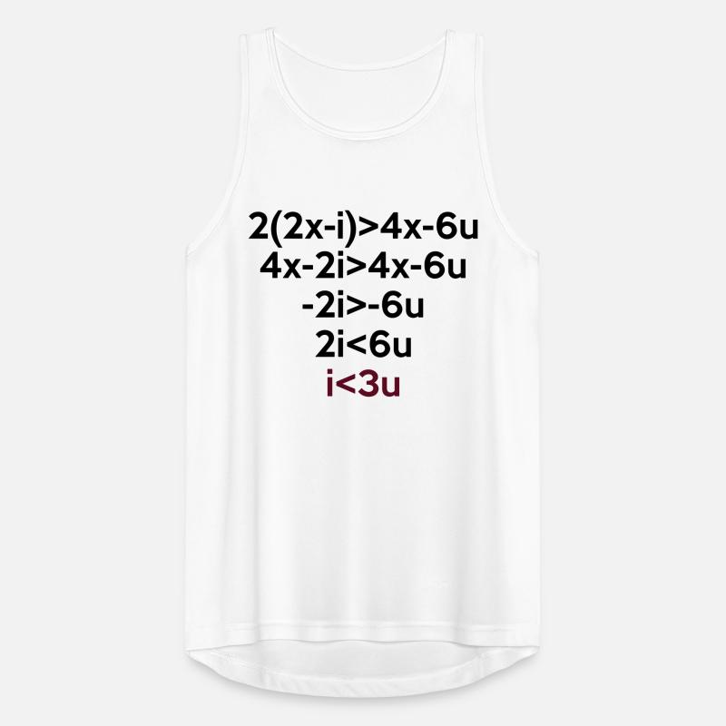 I love you (Formule de math) Débardeur respirant Homme