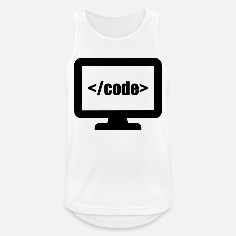 Programmer - Men's Breathable Tank Top - white