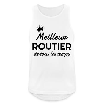 Routier / Chauffeur Poids-lourd / Camion / - Débardeur respirant Homme - blanc - Devant - Nick (188cm)