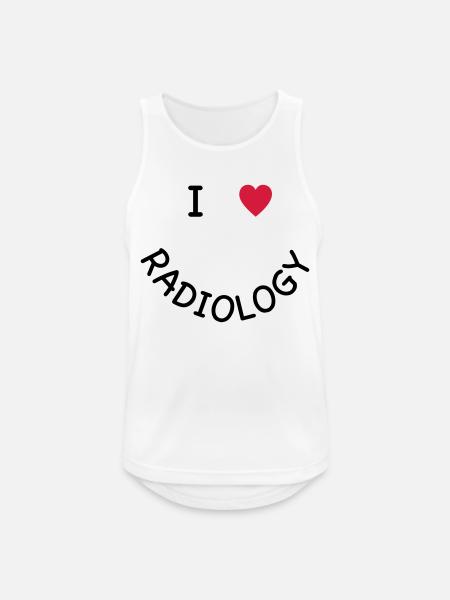 I love Radiology - Men's Breathable Tank Top - white
