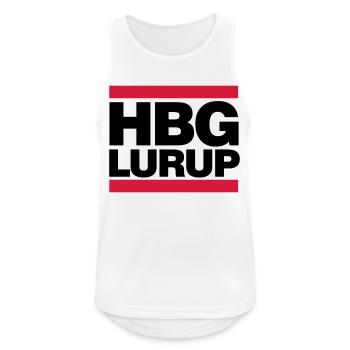 Hamburg Lurup (HBG Lurup) - Männer Tank Top atmungsaktiv - Weiß - Vorne - Nick (188cm)
