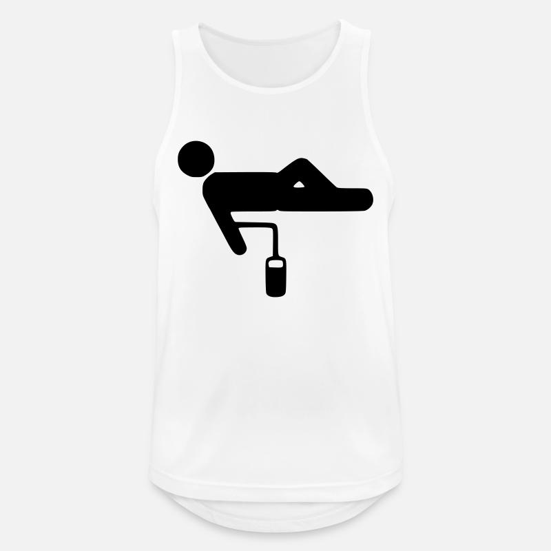 Blutspende - Männer Tank Top atmungsaktiv - Weiß