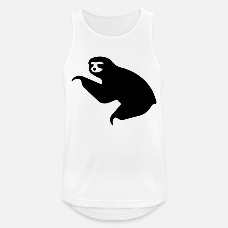 Sloth Icon - Men's Breathable Tank Top - white