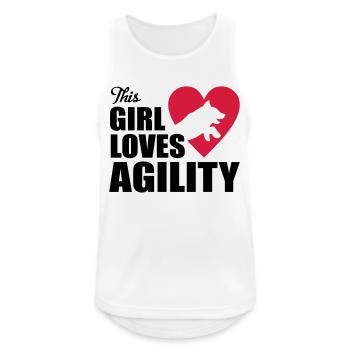 agility - Männer Tank Top atmungsaktiv - Weiß - Vorne - Nick (188cm)