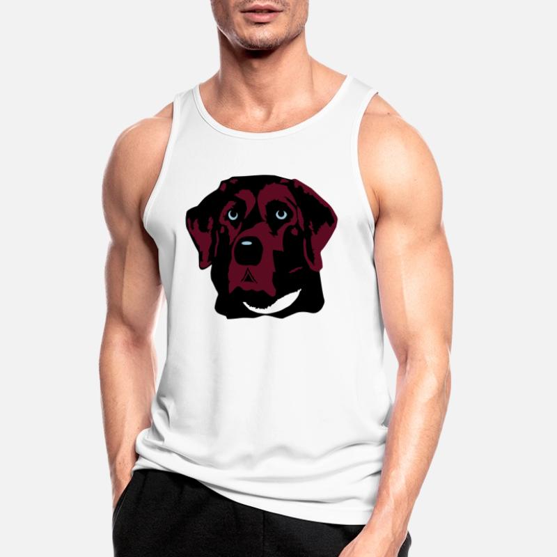Labrador braun, blond oder schwarz Männer Tank Top atmungsaktiv