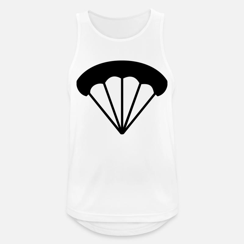 Fallschirm - Männer Tank Top atmungsaktiv - Weiß