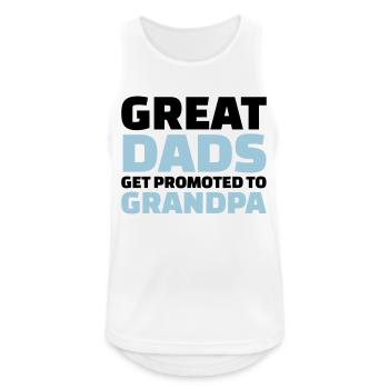 Opa - Männer Tank Top atmungsaktiv - Weiß - Vorne - Nick (188cm)