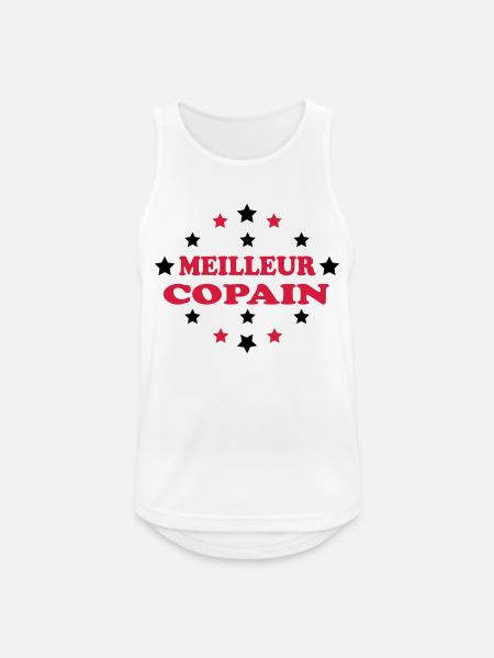 Meilleur copain - Men's Breathable Tank Top - white