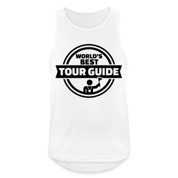 Tour guide - Men's Breathable Tank Top - white - Front - Nick (188cm)