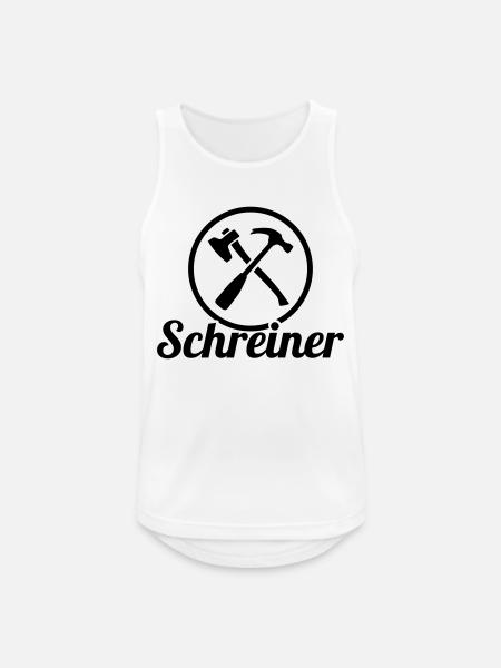 Schreiner - Männer Tank Top atmungsaktiv - Weiß