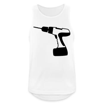 tool - Men's Breathable Tank Top - white - Front - Nick (188cm)