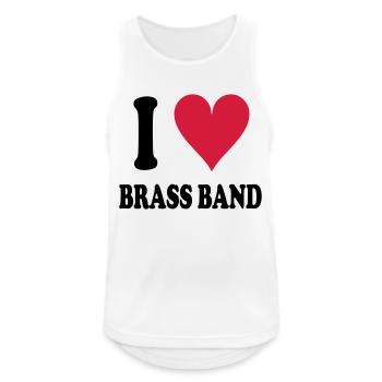 I love Brass Band - Men's Breathable Tank Top - white - Front - Nick (188cm)