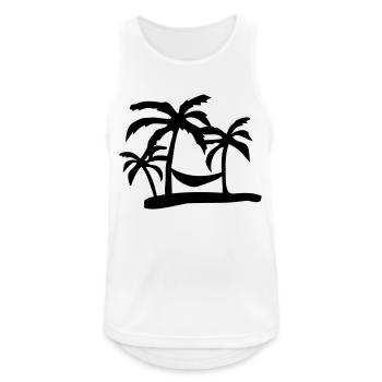 island - Débardeur respirant Homme - blanc - Devant - Nick (188cm)