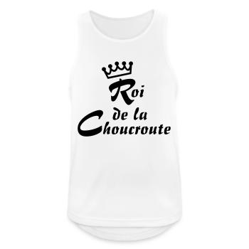 roi choucroute - Débardeur respirant Homme - blanc - Devant - Nick (188cm)