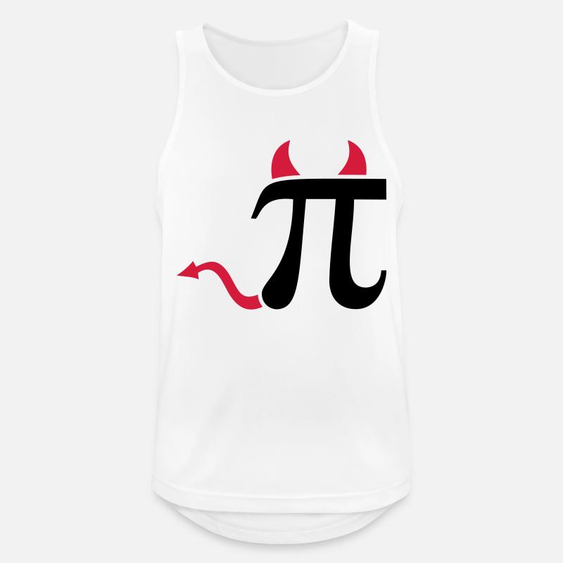 Pi - Men's Breathable Tank Top - white