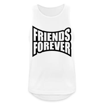 friends forever love party infinity team crew fr - Men's Breathable Tank Top - white - Front - Nick (188cm)