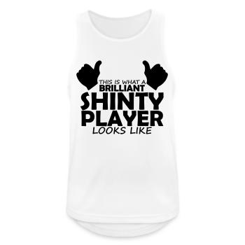 brilliant shinty player - Men's Breathable Tank Top - white - Front - Nick (188cm)