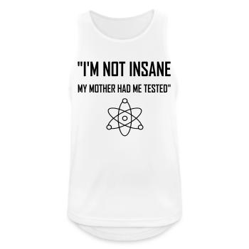 Big Bang Theorie Zitat - Männer Tank Top atmungsaktiv - Weiß - Vorne - Nick (188cm)