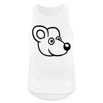 Mouse Mouse Cute Little Rat Rodent Friendly - Men's Breathable Tank Top - white - Front - Nick (188cm)