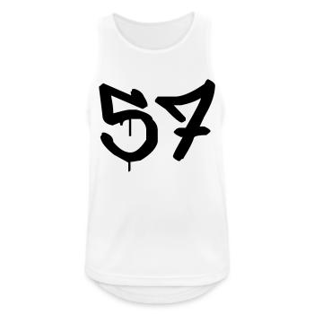 Graffiti : 57 - Men's Breathable Tank Top - white - Front - Nick (188cm)