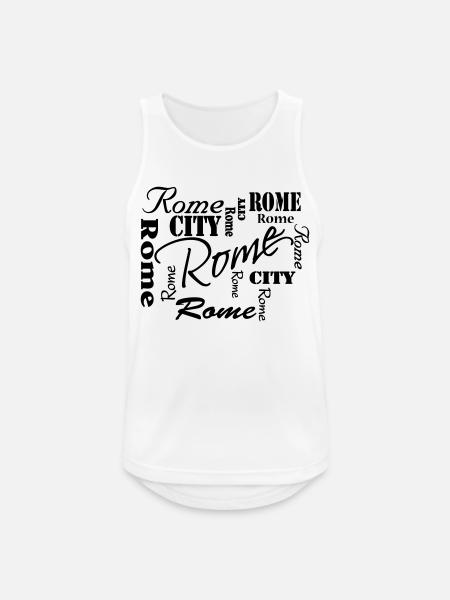 Rome - Männer Tank Top atmungsaktiv - Weiß