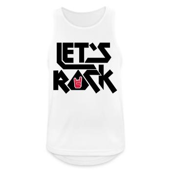 Let's Rock - Débardeur respirant Homme - blanc - Devant - Nick (188cm)