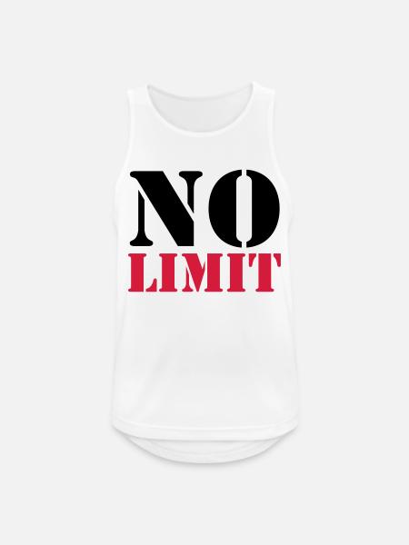 No Limit - Men's Breathable Tank Top - white
