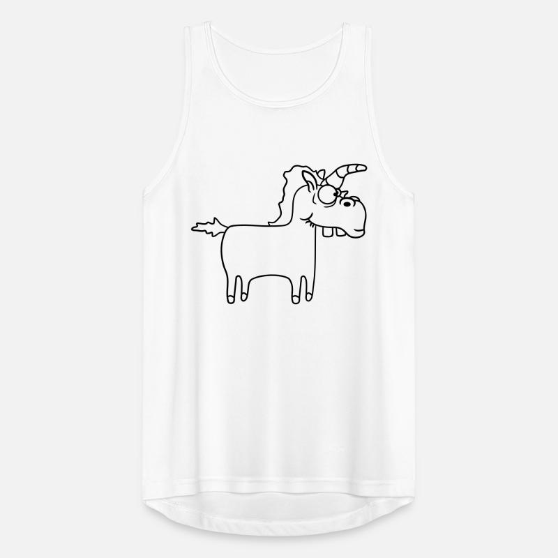 Lustiges Dummes Verrücktes Comic Einhorn Männer Tank Top atmungsaktiv