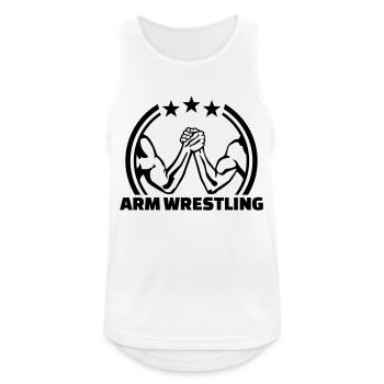 Arm wrestling - Men's Breathable Tank Top - white - Front - Nick (188cm)