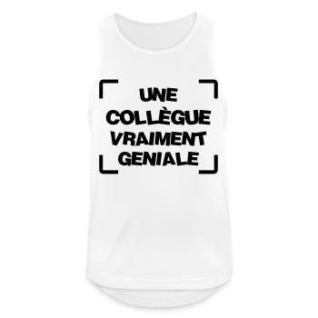 Collègue / Bureau / Travail / Collegue Entreprise - Débardeur respirant Homme - blanc - Devant - Nick (188cm)