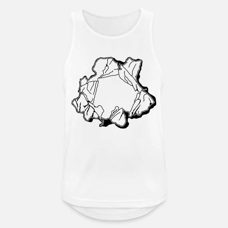Zerrissenes Papier ca321 - Männer Tank Top atmungsaktiv - Weiß